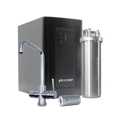 EVObusiness - Sprudelmaschine von EVOdrop und Aktivkohlefiltration